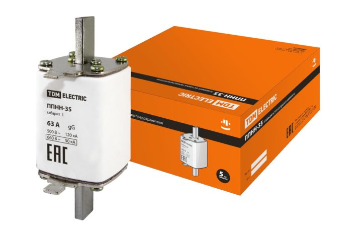Предохранитель ППНН-35 габарит 1. 63А