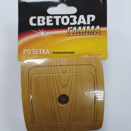 Розетка "Гамма" TV. ольха SV-54115-А