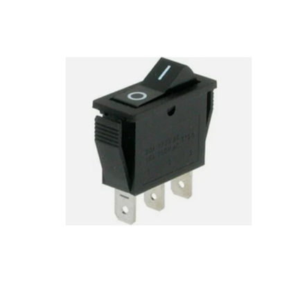 Переключатель RS-102-1B3 черный (20A 125V.15A 250V)