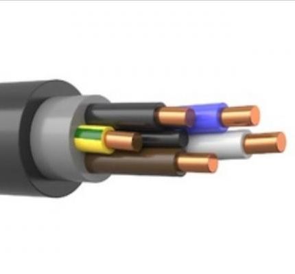 Кабель ВВГп-нг-LS 5х10