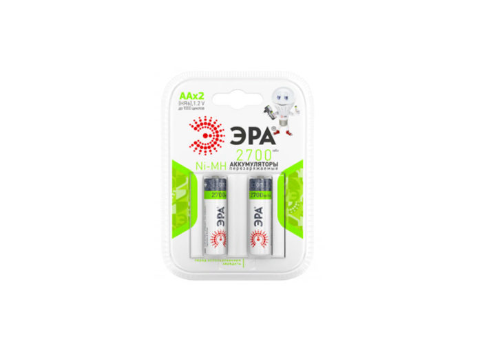 Аккумуляторная батарея ЭРА HR6-2BL 2700mAh