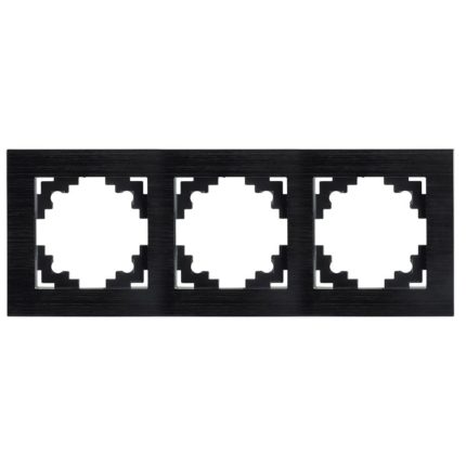 Рамка "Катрин" 3 м. черный. металл 50020